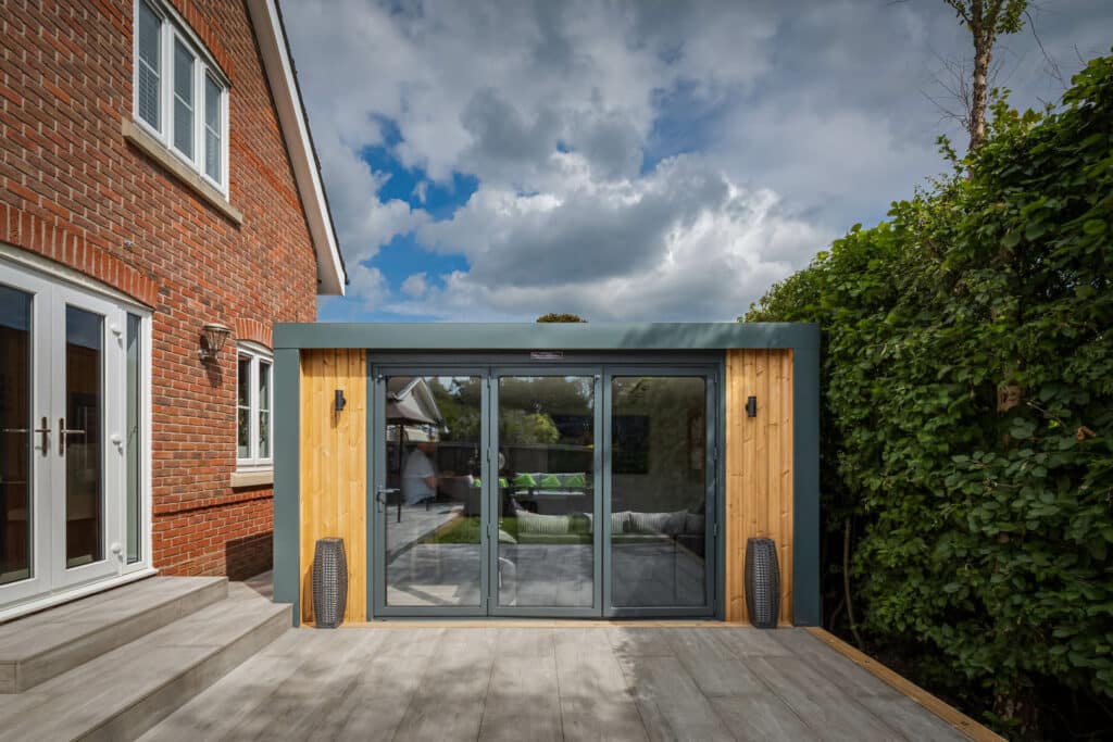 Exterior front on photo of Inspiration with bi-folds closed