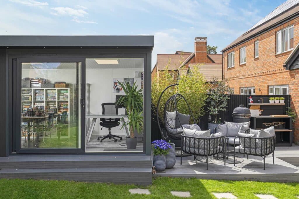 garden room and seating area on show