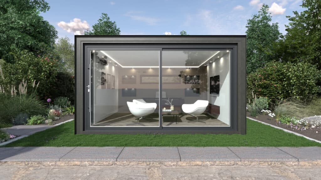 Black X1 garden room render