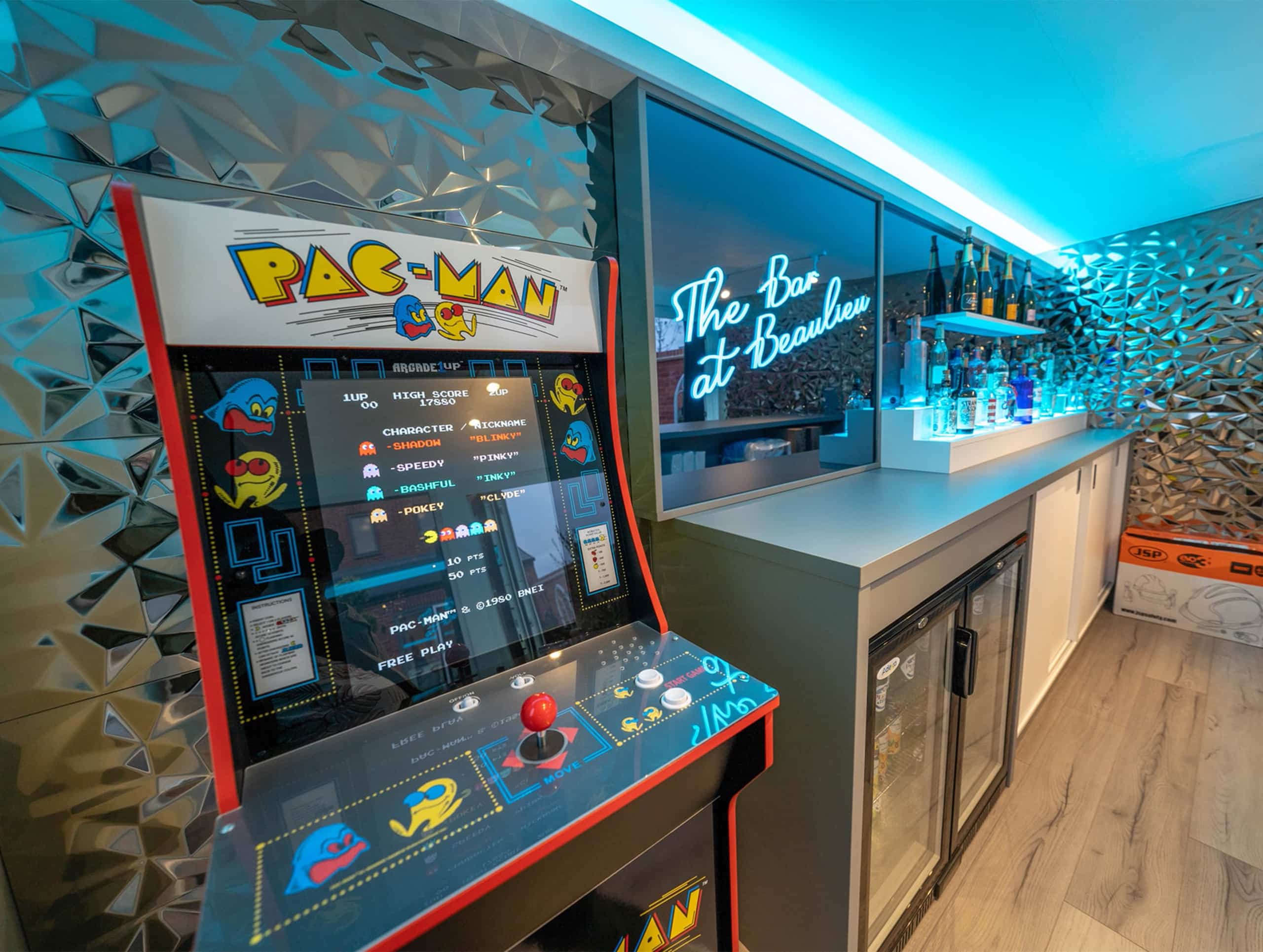 arcade machine in a games room