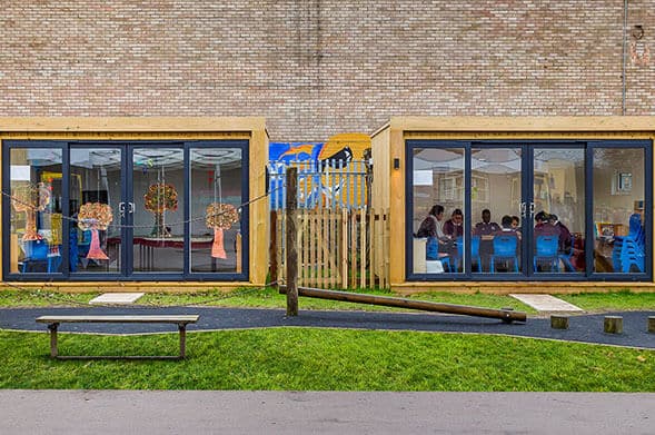 Two luxury outdoor classrooms